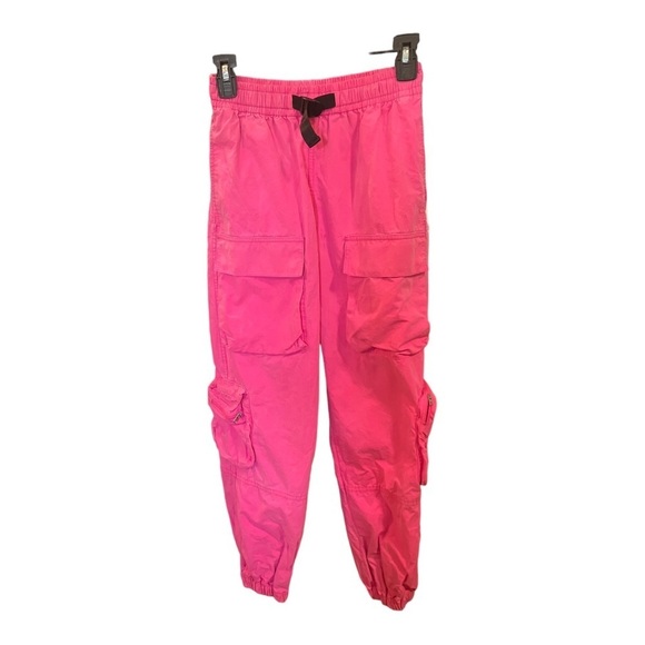 TNA Pants - ARITZIA TNA Hot Pink Overload Cargo Pants #MPO3-60192-39 XXS Elastic Waistband